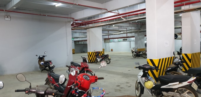Tầng hầm của tòa nhà. Nguồn: CATP Hà Nội