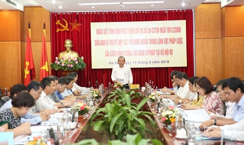 Quang cảnh buổi làm việc. Ảnh: VGP