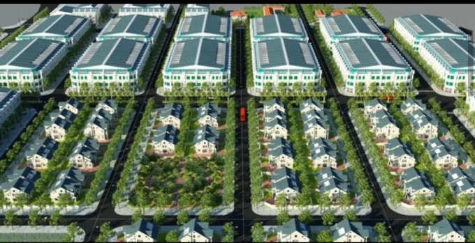 Phối cảnh khu đất đấu giá Đông Sơn