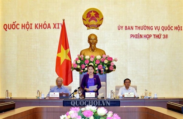 Chủ tịch Quốc hội Nguyễn Thị Kim Ngân phát biểu bế mạc Phiên họp. Ảnh: quochoi.vn