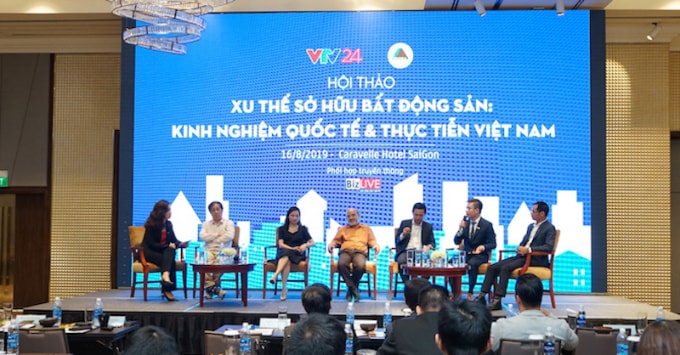 Các diễn giả tham gia hội thảo Xu thế sở hữu bất động sản: Kinh nghiệm quốc tế & Thực tiễn Việt Nam