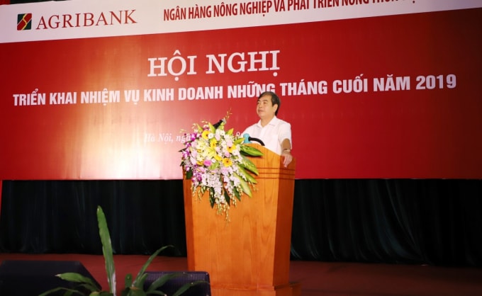 Ông Trịnh Ngọc Khánh - Chủ tịch Hội đồng thành viên Agribank phát biểu tại Hội nghị