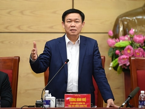 Phó Thủ tướng Vương Đình Huệ đã chủ trì cuộc họp. Ảnh: VGP