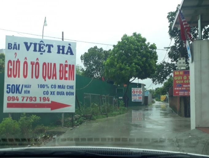 Nhiều bãi xe trái phép vẫn ngang nhiên trưng biển hoạt động