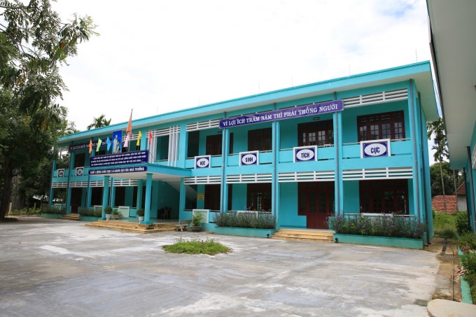 Cơ ngơi mới của trường Tiểu học Trà Nú