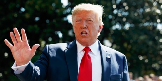 Tổng thống Mỹ Donald Trump. Ảnh: BI
