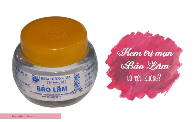 Kem Bảo Lâm trị mụn quảng cáo trên thị trường. Ảnh: Internet