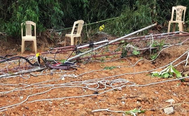 Hiện trường vụ tai nạn khiến 2 công nhân kỹ thuật tử vong. Ảnh: CTV