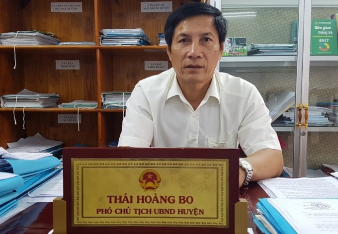 Ông Thái Hoàng Bo - Phó Chủ tịch UBND huyện Đầm Dơi.