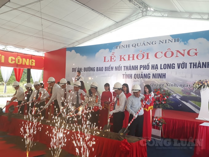 Chính thức khởi công dự án đường bao biển nối Hạ Long - Cẩm Phả.