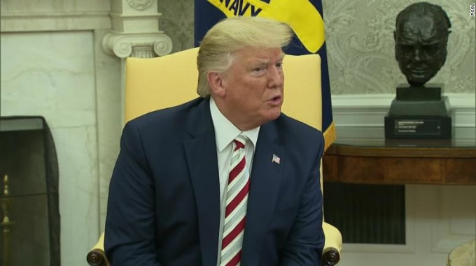 Tổng thống Mỹ Donald Trump. Ảnh: CNN
