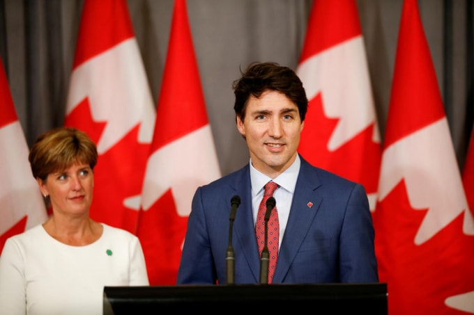 Thủ tướng Canada Justin Trudeau. Ảnh: Reuters