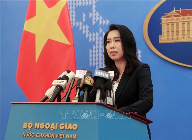Người Phát ngôn Bộ Ngoại giao Lê Thị Thu Hằng. Ảnh: TTXVN