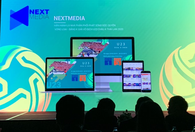 Next Media cũng đã từng sở hữu bản quyền vòng loại bảng K U23 Châu Á 2020. Ảnh: Hoàng Dương