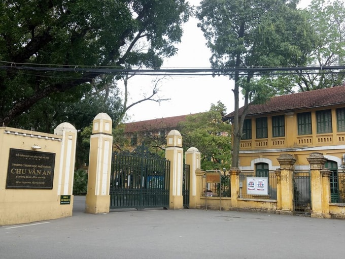 Trường Chu Văn An. Ảnh: Hoàng Lâm