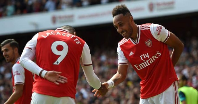 Arsenal cũng đang thi đấu đầy ổn định với sự chói sáng của Lacazette và Aubameyang. Ảnh: Getty