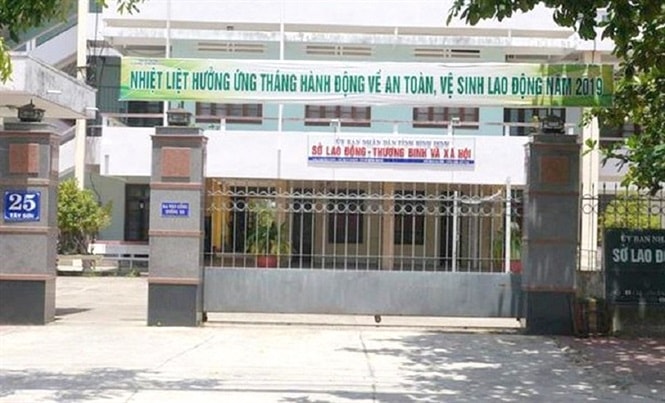Sở LĐ-TB&XH Bình Định, cơ quan ông Trương Hải Ân đang công tác. Ảnh: TL