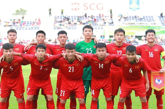 Đội hình ra quân của U15 Việt Nam. Ảnh: VFF