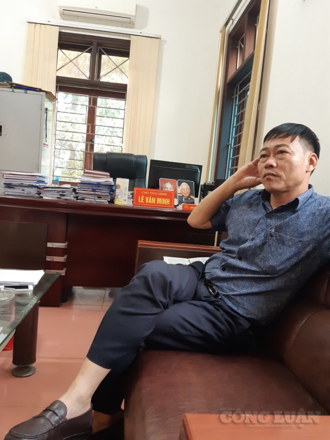 Chủ tịch UBND xã Hòa Phú Lê Văn Minh khẳng định những tiêu chuẩn về môi trường của của lò gạch đất sét nung