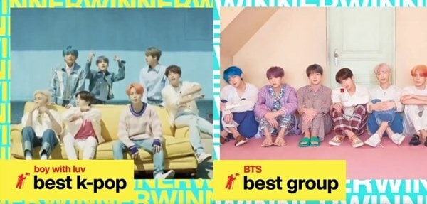 BTS chiến thắng giải