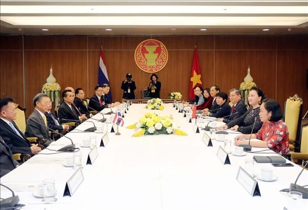 Quang cảnh buổi hội đàm. Ảnh: TTXVN