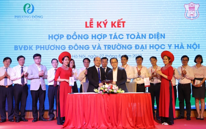 Bệnh viện Đa khoa Phương Đông ký kết hợp tác phát triển toàn diện cùng Đại học Y Hà Nội.