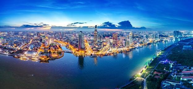 Quận 1 là trung tâm phồn hoa của Sài Gòn.