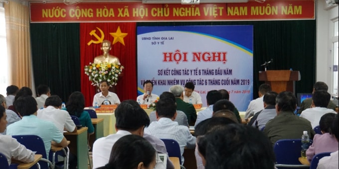 Toàn cảnh Hội nghị sơ kết 6 tháng đầu năm và triển khai nhiệm vụ 6 tháng cuối năm 2019 của ngành Y tế tỉnh Gia Lai