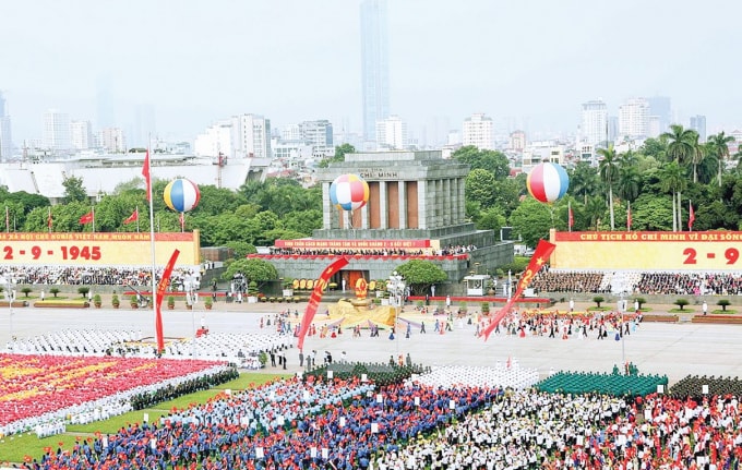 Quảng trường Ba Đình ngày Quốc khánh 2/9/2015. Ảnh: TL
