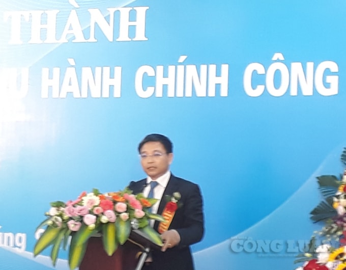 Đồng chí Nguyễn Văn Thắng, Chủ tịch UBND tỉnh phát biểu trong buổi lễ
