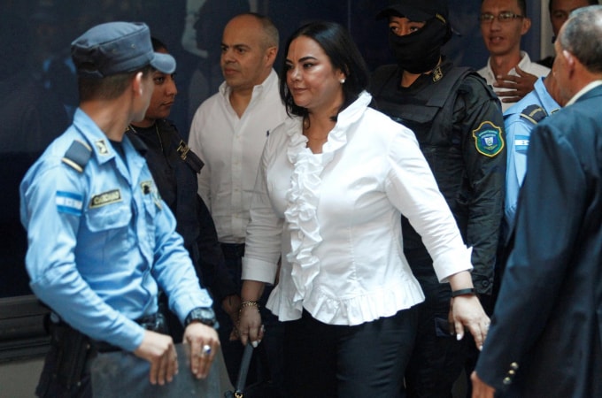 Cựu đệ nhất phu nhân Honduras Rosa Elena Bonilla. Ảnh: Reuters