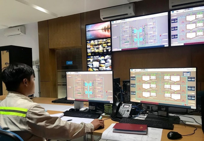 Hệ thống vận hành hiện đại tại NMNM sông Đuống.