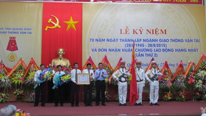 Lễ đón nhận Huân chương lao động hạng Nhất (lần thứ 2) năm 2015.