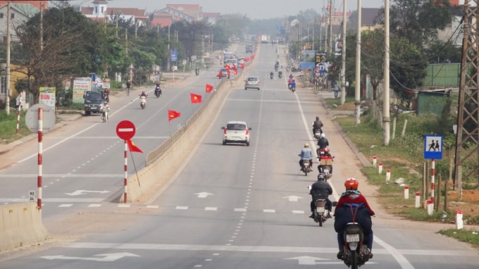 Quốc lộ 1 sau khi hoàn thành mở rộng, nâng cấp.