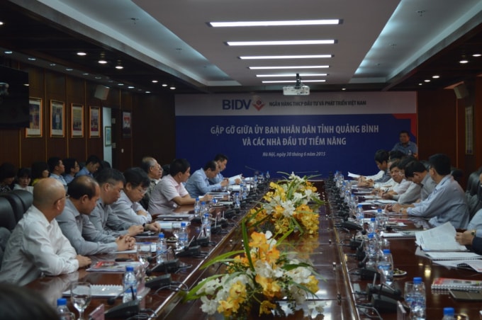 Gặp gỡ các nhà đầu tư tại UBND tỉnh Quảng Bình.