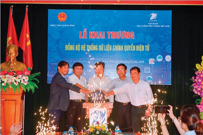 Khai trương đồng bộ hệ thống dữ liệu chính quyền điện tử tại Quảng Bình.