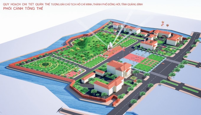 Quy hoạch chi tiết quần thể tượng đài Chủ tịch Hồ Chí Minh, TP. Đồng Hới.