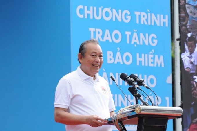 Phó Thủ tướng Thường trực Trương Hòa Bình phát biểu tại sự kiện. Ảnh: Nam Khánh - Trần Duy - Khánh Linh