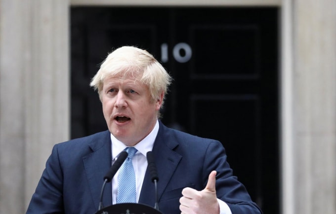 Thủ tướng Anh Boris Johnson. Ảnh: Reuters