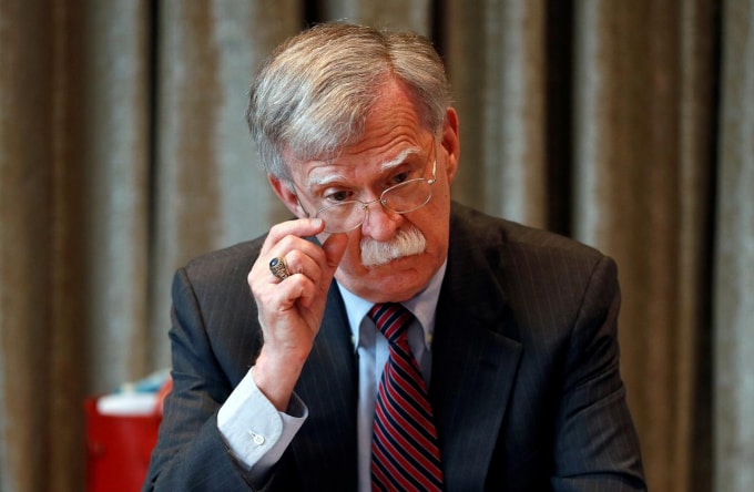Cố vấn an ninh Nhà Trắng John Bolton. Ảnh: Reuters