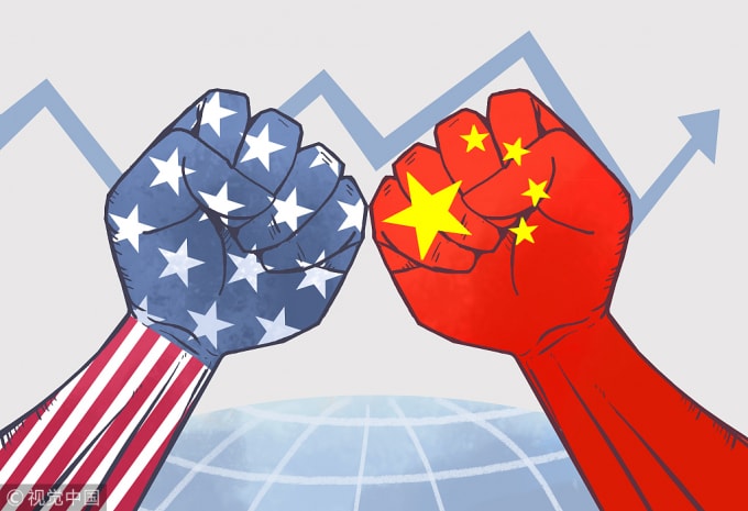 Chiến tranh thương mại Mỹ - Trung liên tục leo thang. Ảnh: China Daily.