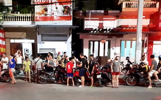 Hiện trường vụ truy sát cả nhà em gái ở TP Thái Nguyên. Ảnh TL.