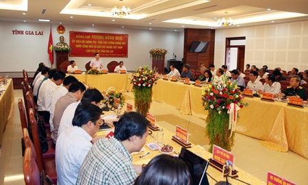 Quang cảnh buổi làm việc. Ảnh: VGP