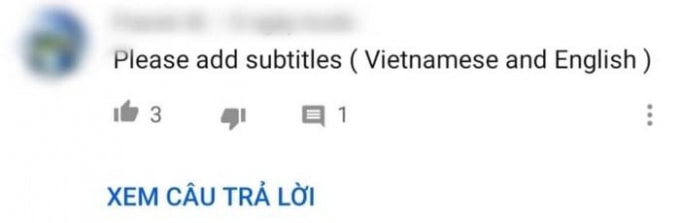 “Ai đó hãy giúp tôi làm cái phụ đề để tôi có thể hiểu được không?”.