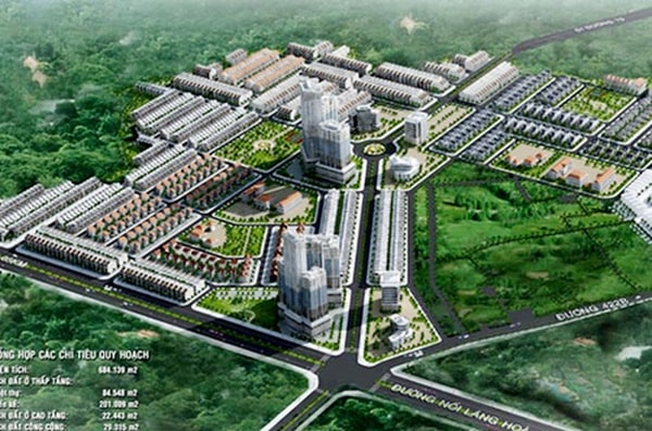Phối cảnh Khu đô thị mới Vân Canh, Hoài Đức, Hà Nội. Ảnh: TL