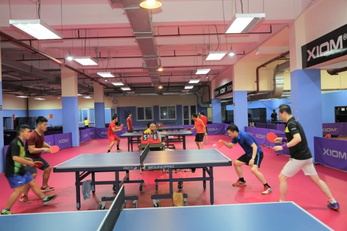 Giải Bóng bàn của Liên Chi hội nhà báo Cơ quan T.Ư Hội Nhà báo Việt Nam đã diễn ra sôi nổi để chọn ra các cây vợt xuất sắc tham dự Giải Bóng bàn Cúp Hội Nhà báo Việt Nam lần thứ XIII. Ảnh: Sơn Hải