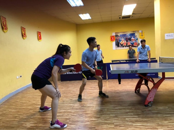 Giải Bóng bàn Cúp Hội Nhà báo Việt Nam là cầu nối để gắn kết các hội viên, những người làm báo với nhau. Ảnh: PV