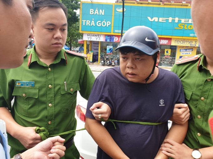 Đối tượng Yang Chang Cai được đưa về cơ quan điều tra