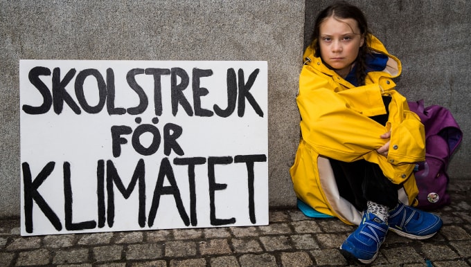 Nhà hoạt động người Thuỵ Điển Greta Thunberg. Ảnh: Fortune
