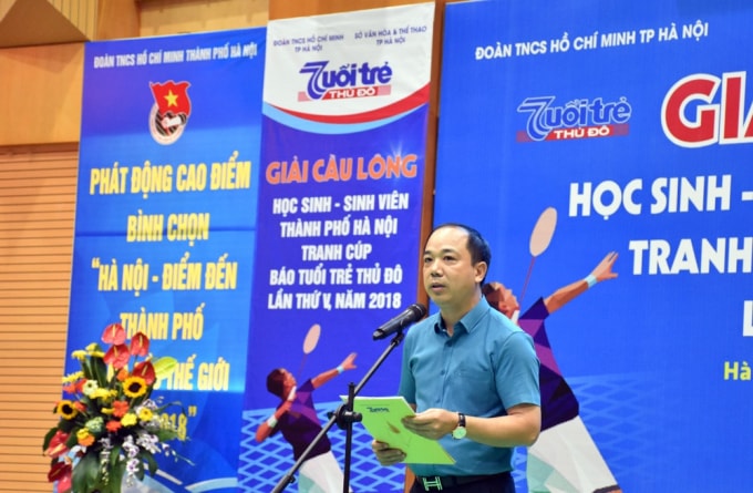 Ông Nguyễn Mạnh Hưng, Tổng biên tập báo Tuổi trẻ Thủ đô, Trưởng Ban tổ chức giải.